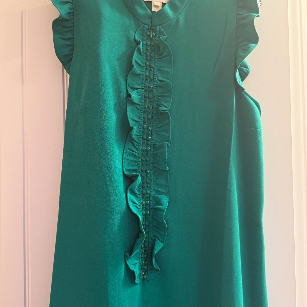 Lilly Pulitzer Adalee Shift Dress - Emerald Green - Size 16 - NWOT - Picture 2 of 6